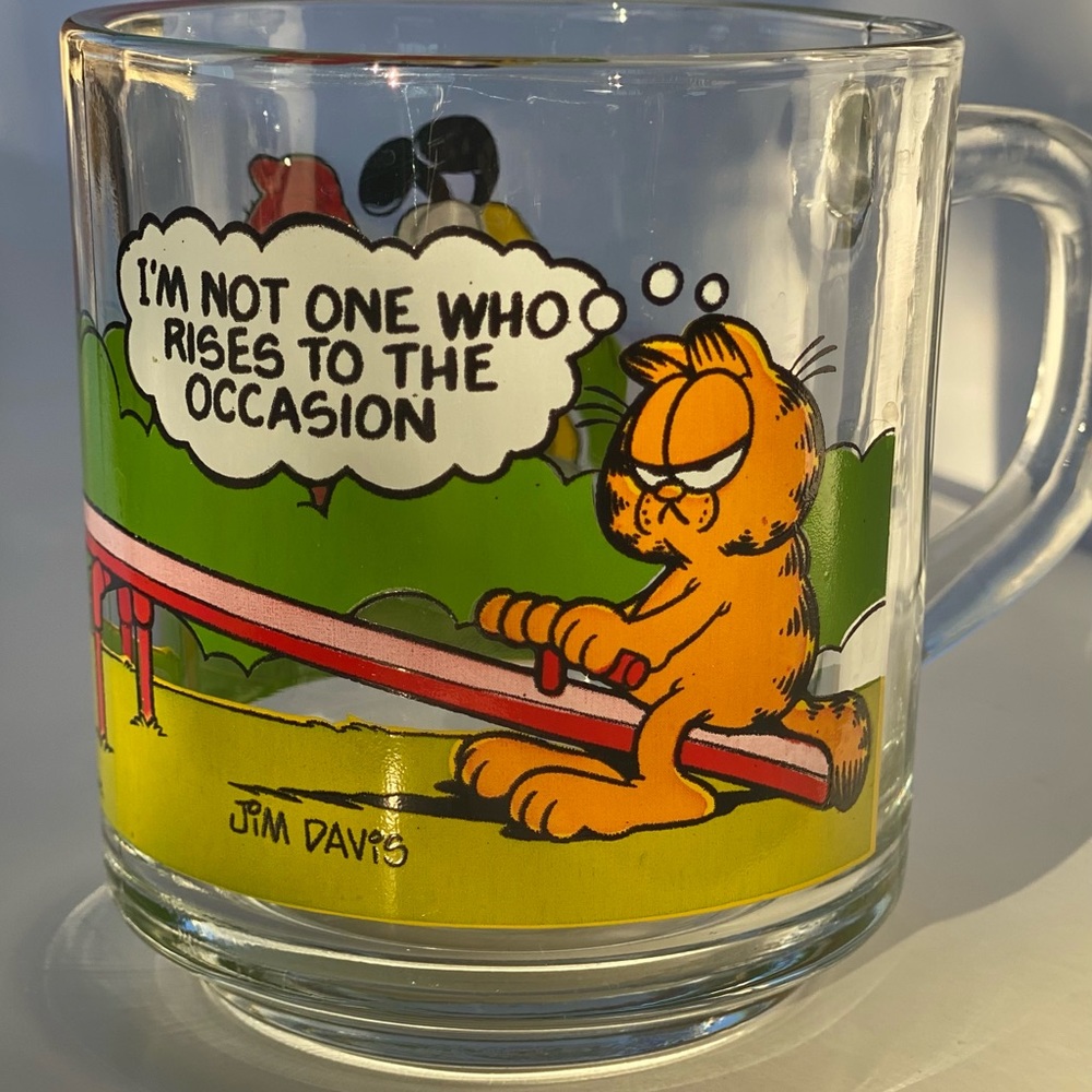 1978, 1979, 1980s McDonald’s Garfield Glass Mug